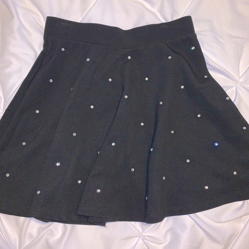 High waisted mini skirt